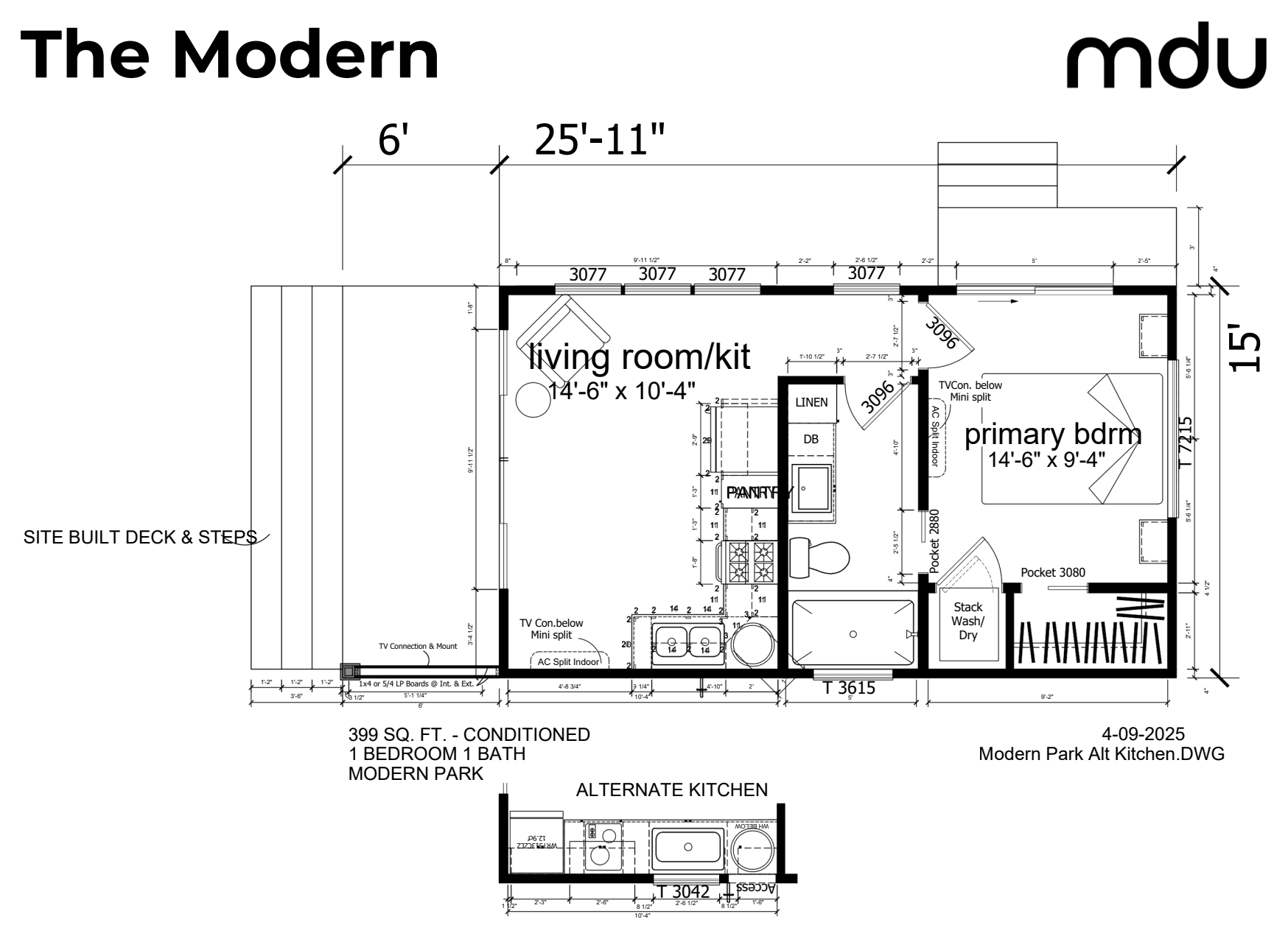 The Modern floor plan