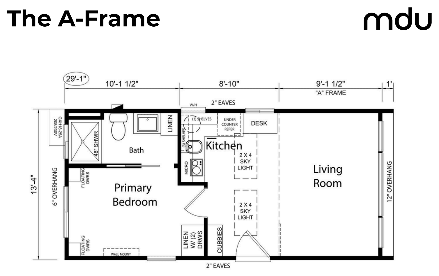 The A-Frame floor plan