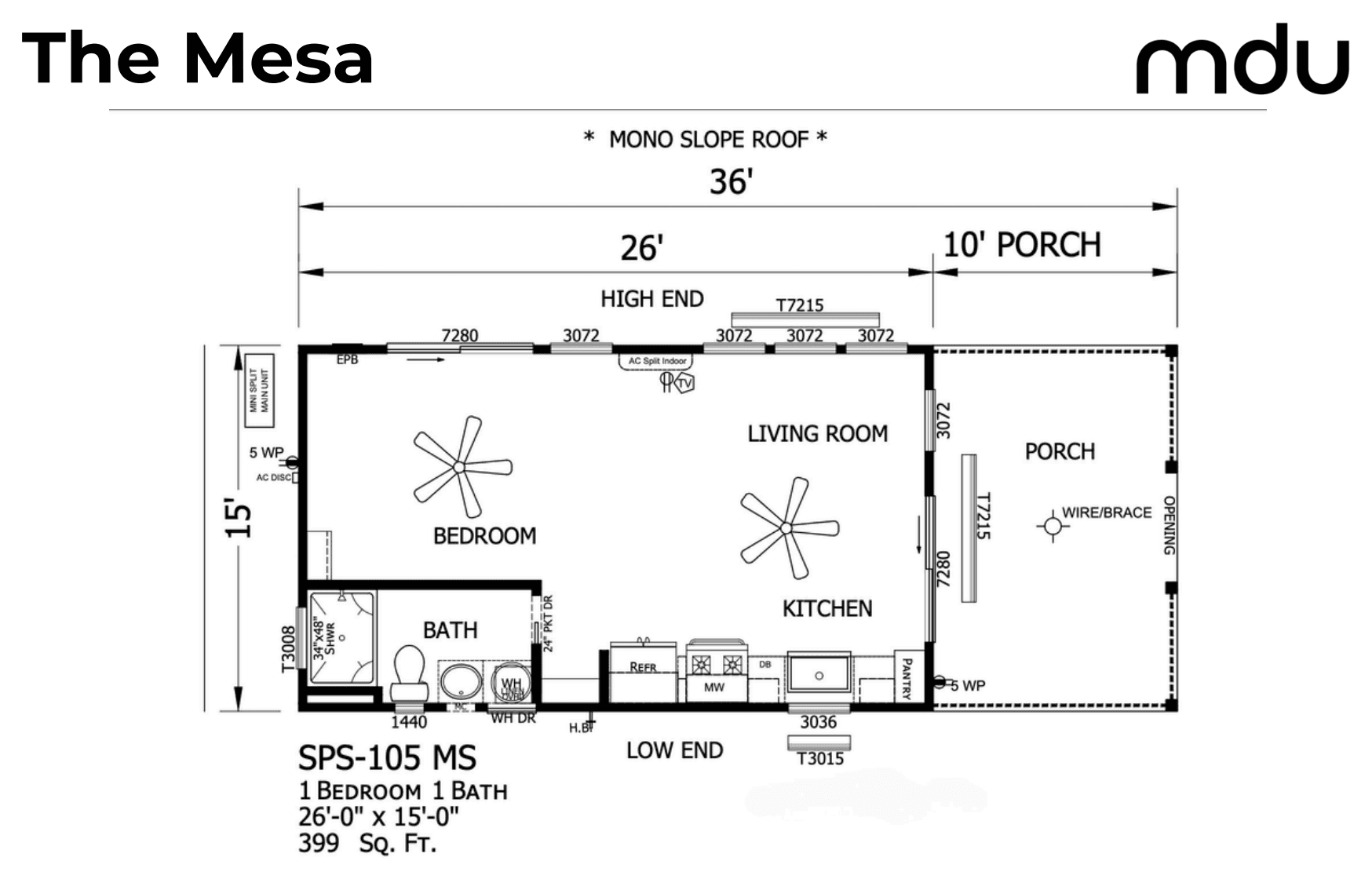 The Mesa floor plan